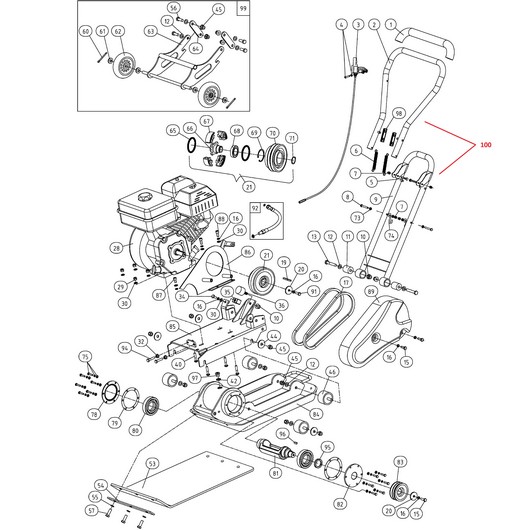 Рама и рукоятка Champion PC6337F
